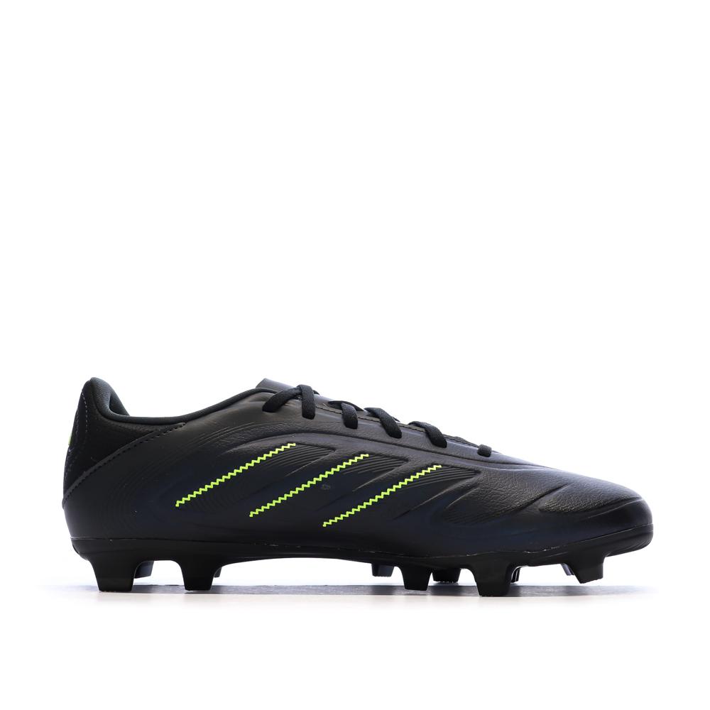 Chaussures de Foot Noir/Jaune Adidas Copa Pure III Club FG/MG vue 2