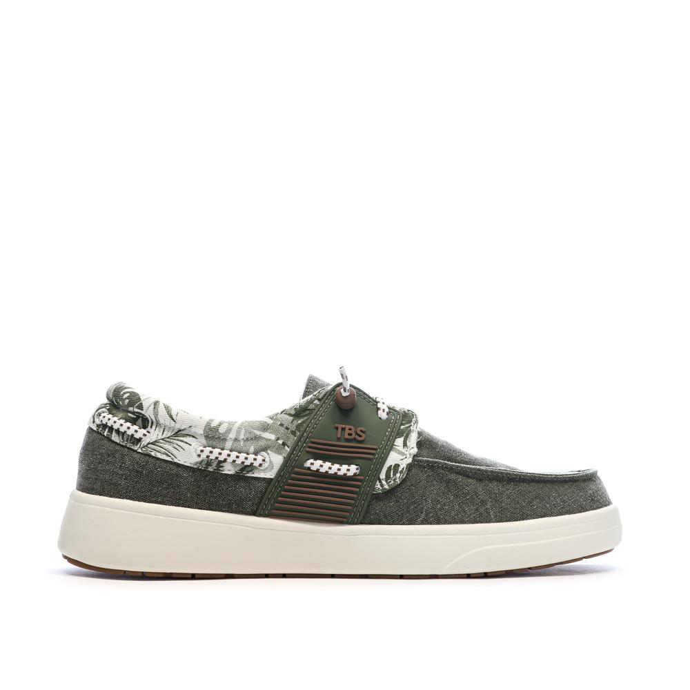 Zapatos náuticos verdes para hombre TBS Geo ver 2