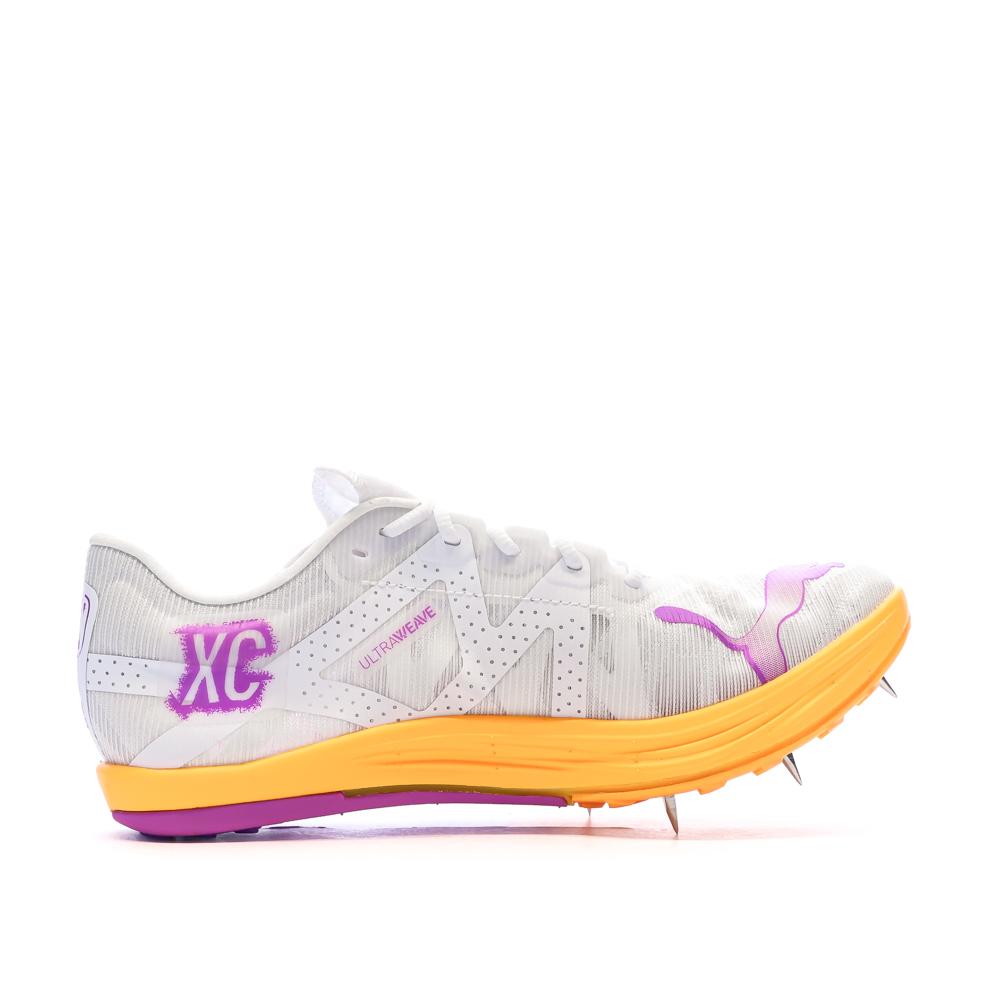 Chaussures Athlétisme Blanc/Rose Mixte Puma Crossfox Nitro Elite vue 2