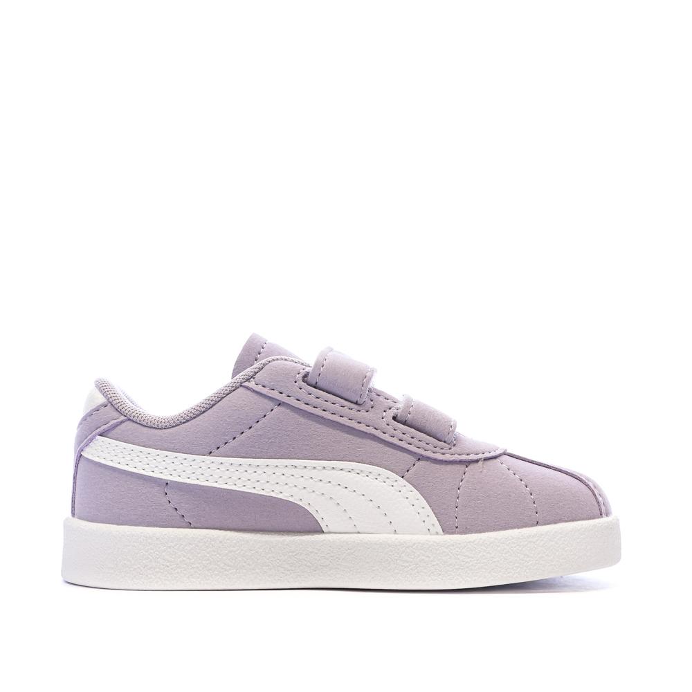 Baskets Mauves Fille Puma Club vue 2