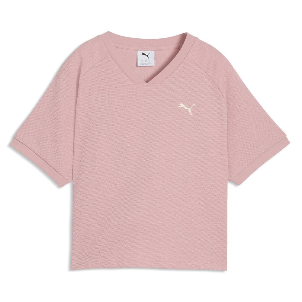 Camiseta corta rosa pálido para mujer Puma Relaxed barato