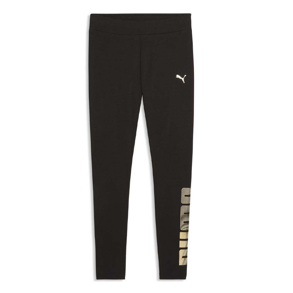 Legging Noir Logo Doré Femme Puma Metalli pas cher