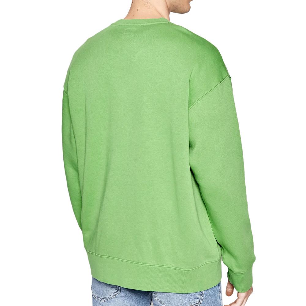 Sudadera Levi's Relaxed Graphic Crew Verde Hombre ver 2