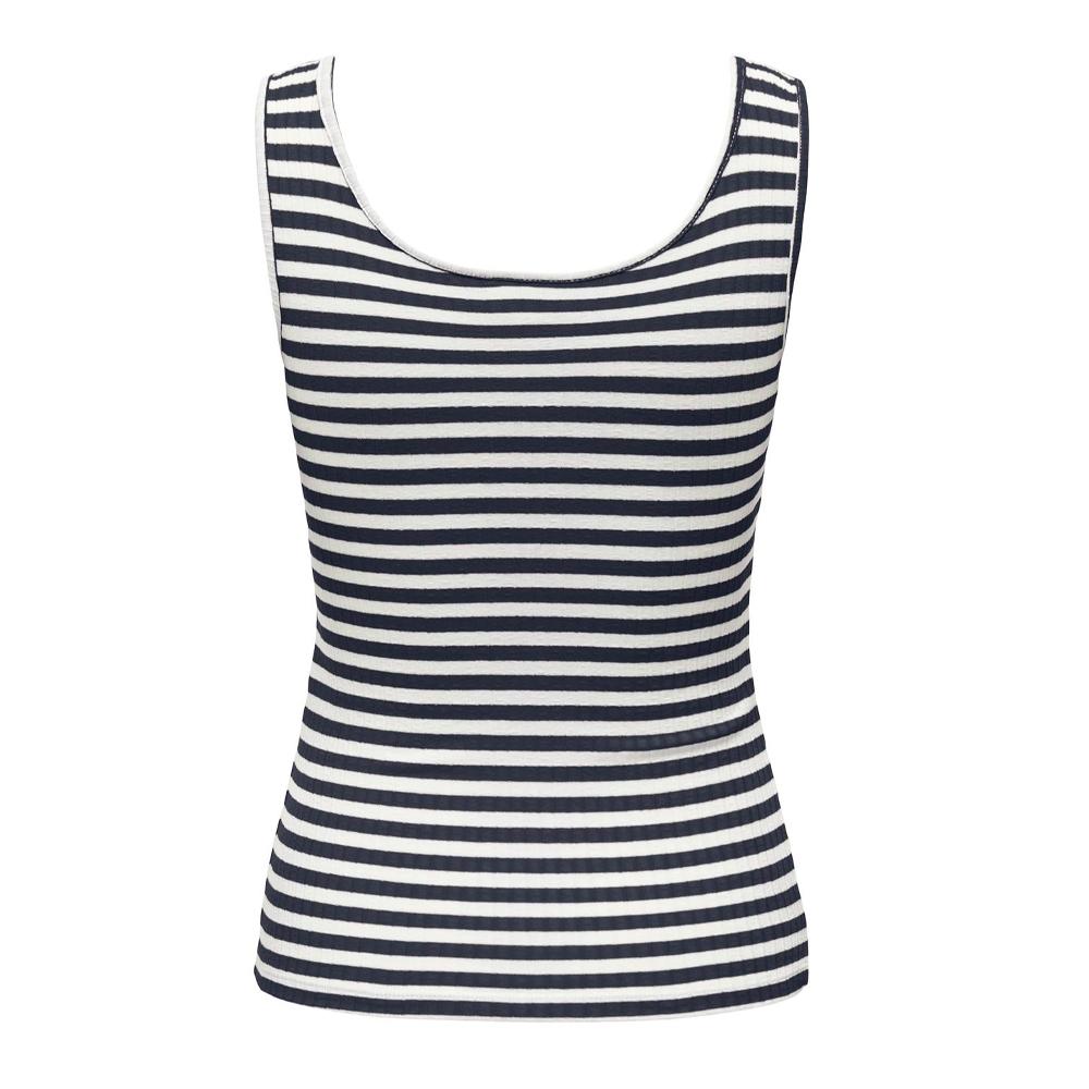 Women's navy/white stripe tank top JDY Fransiska Photo of the Espace des Marques %store% store - view of %key%