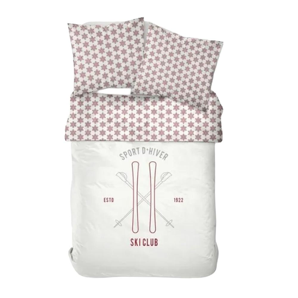 Today Ski Club 220x240 cotton snowflake print bed linen set affordable