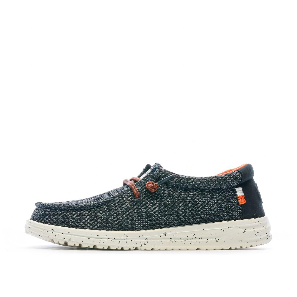 Hey Dude Wally Youth Sox Shoes Blue Boy affordable