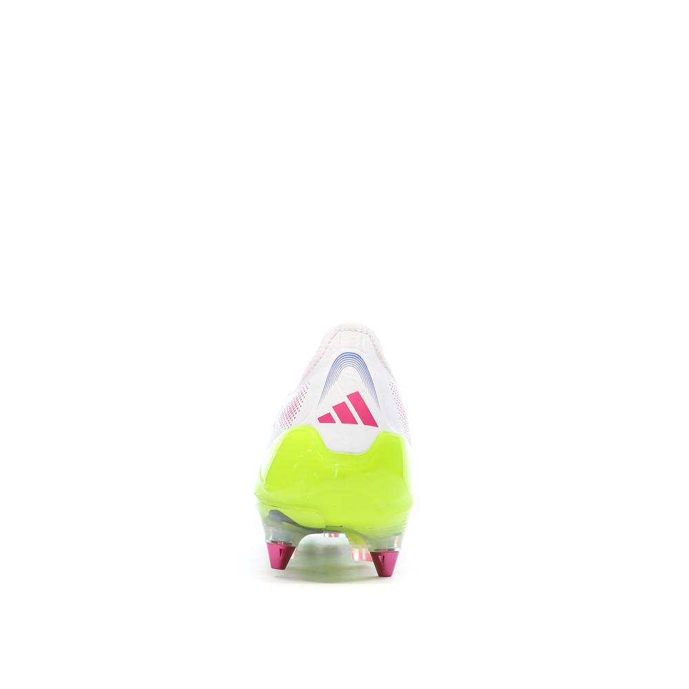 Chaussures de Foot Blanc/Rose Homme Adidas Predator Elite FT SG vue 3