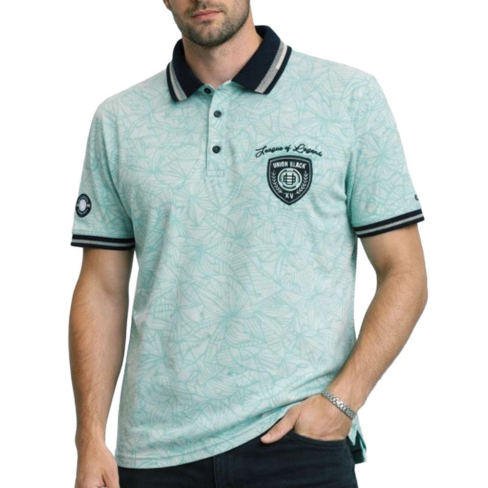 Polo azul para hombre RMS26 Rugby barato