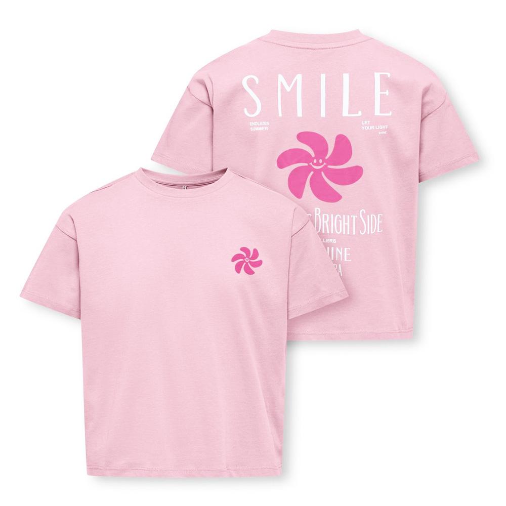 Pink Girl's T-shirt Kids Only Sun-veras Flower Photo of the Espace des Marques %store% store - view of %key%