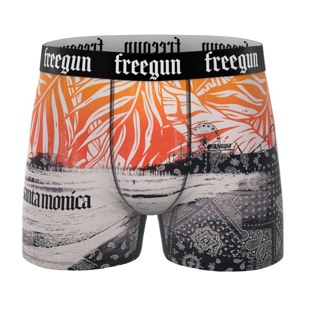 Bóxer gris/naranja para niño de Freegun Santa Monica barato