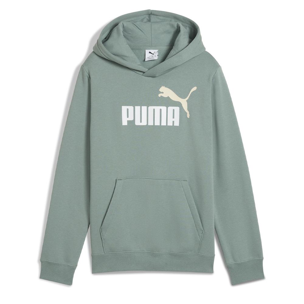 Sudadera con capucha verde para niño Puma Ess2 Color barato