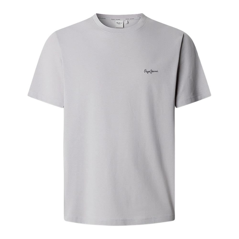Camiseta gris claro para hombre de Pepe Jeans, modelo Contrast Connor barato