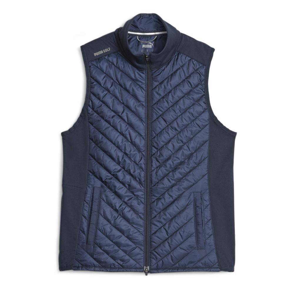 Women's navy Puma Quilted Sleeveless Coat affordable