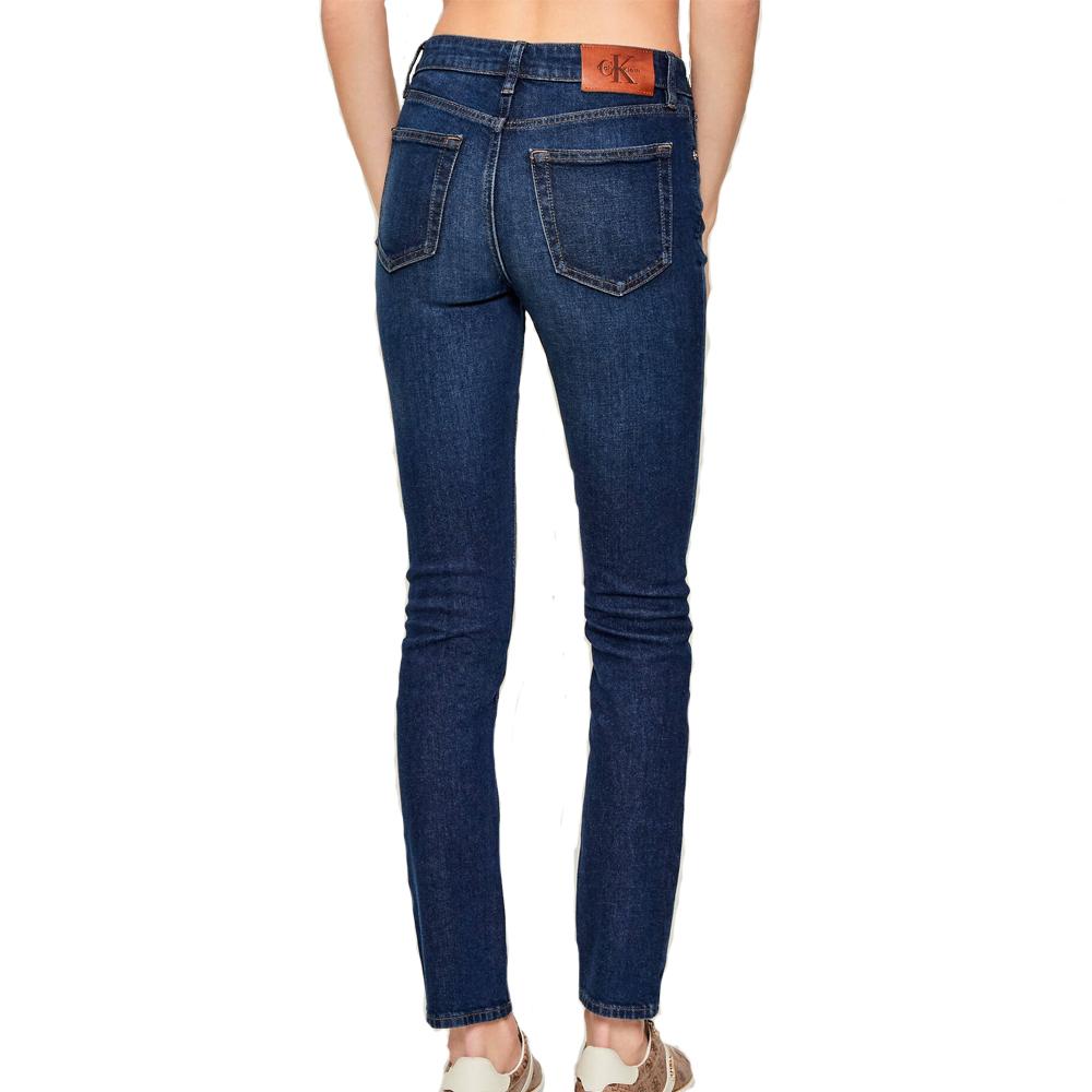 Calvin Klein Jeans Mid Rise Slim Blue Women's Jeans Photo of the Espace des Marques %store% store - view of %key%