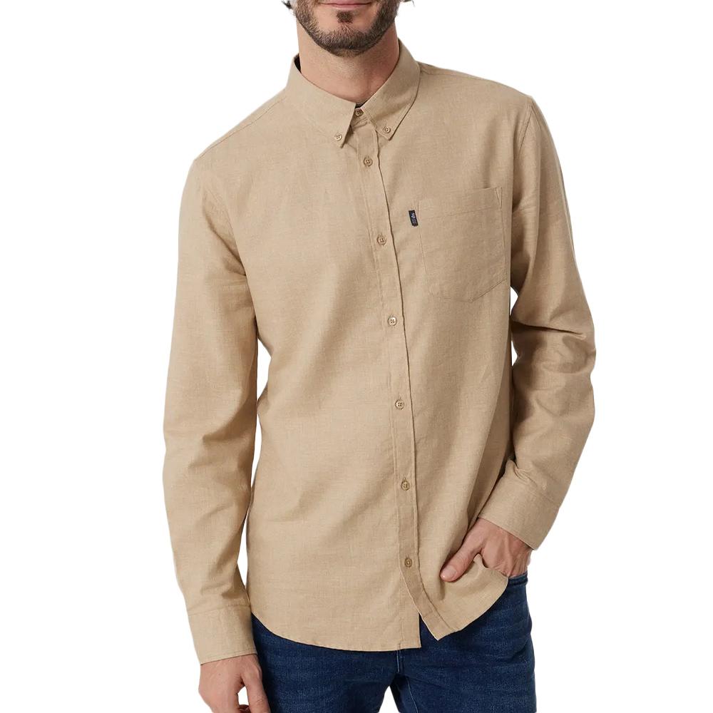 Camisa beige para hombre TBS BERLICHE barato