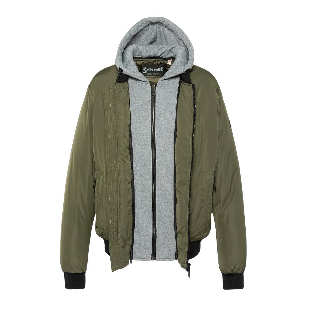 Schott Pastron Removable Jacket Khaki Photo of the Espace des Marques %store% store - view of %key%