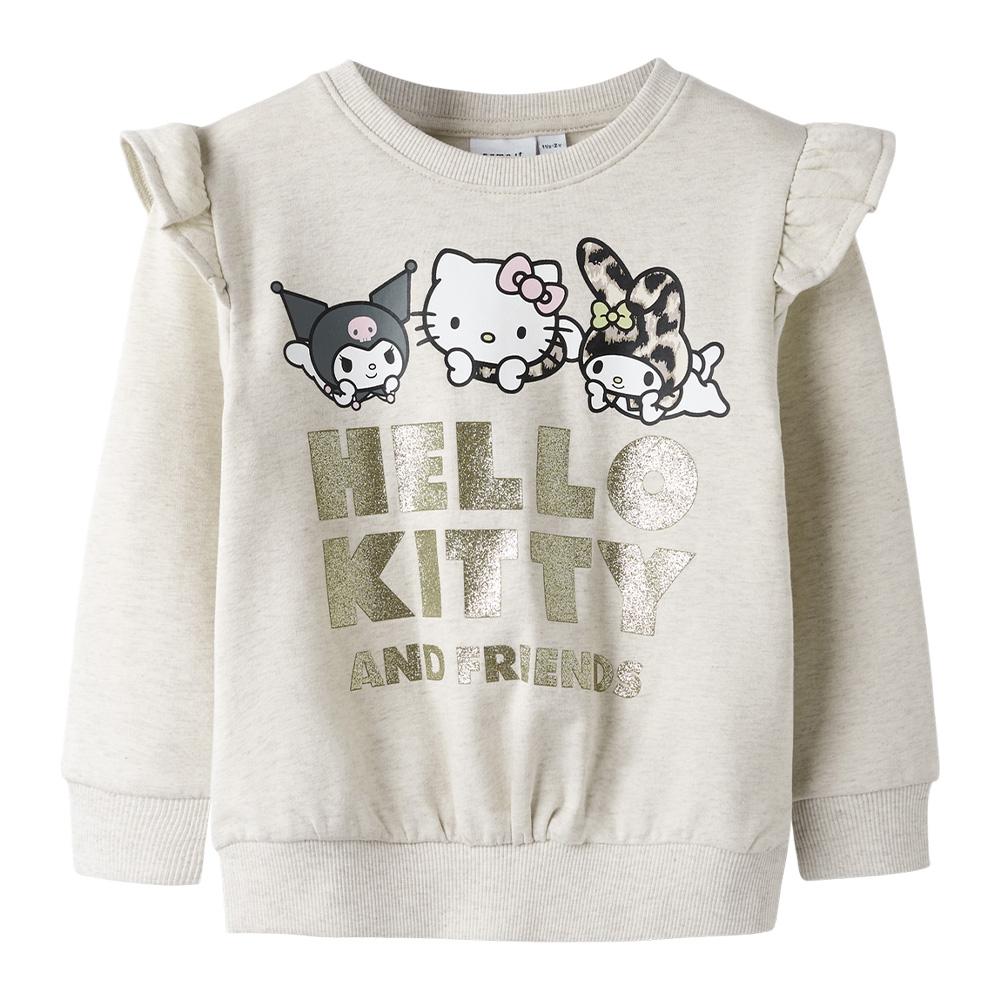 Girl's beige sweatshirt Name it Fask affordable