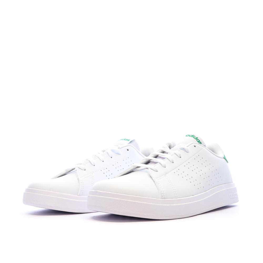 Baskets Blanches Mixte Adidas Advantage Base 2.0 J vue 5