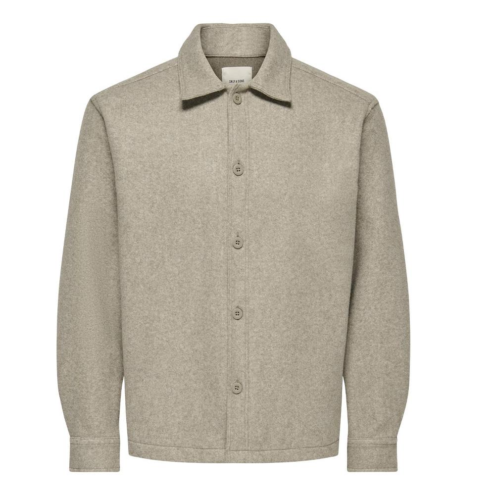 Chemise Beige Homme Only & Sons Stavi Ash pas cher