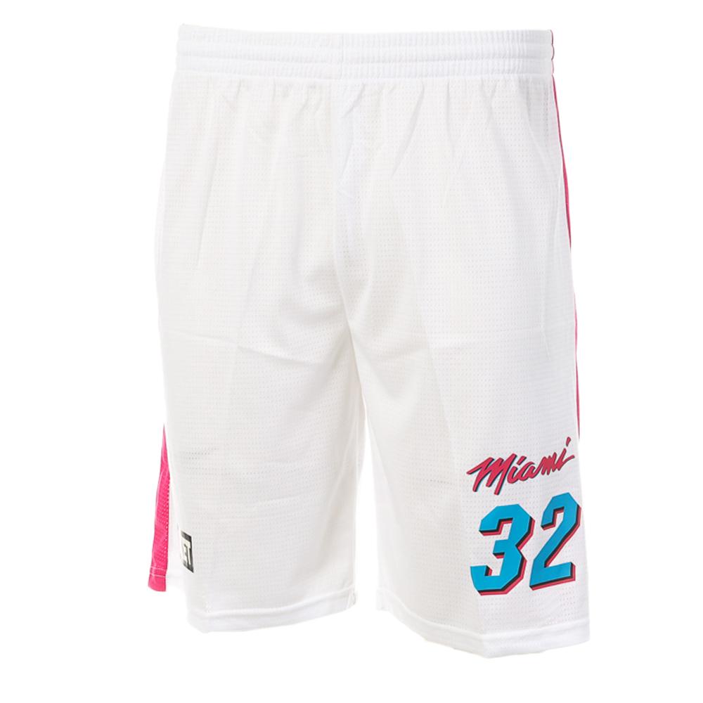 Herren Basketball Shorts Weiß/Pink Sport Zone Miami günstig