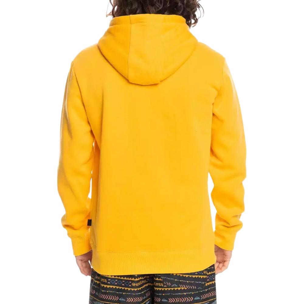 Gelbes Quiksilver Biglogohood-Sweatshirt für Herren Ansicht 2
