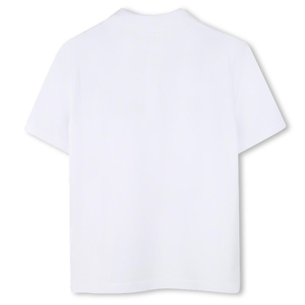 Polo blanco/negro para niño de Hugo Boss J52730 ver 2