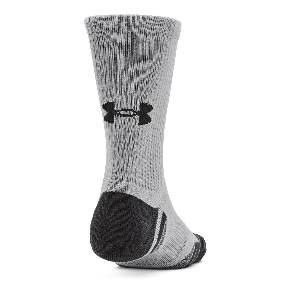 Under Armour Performance Tech 3 Paar Socken Weiß/Grau/Schwarz für Männer Ansicht 2