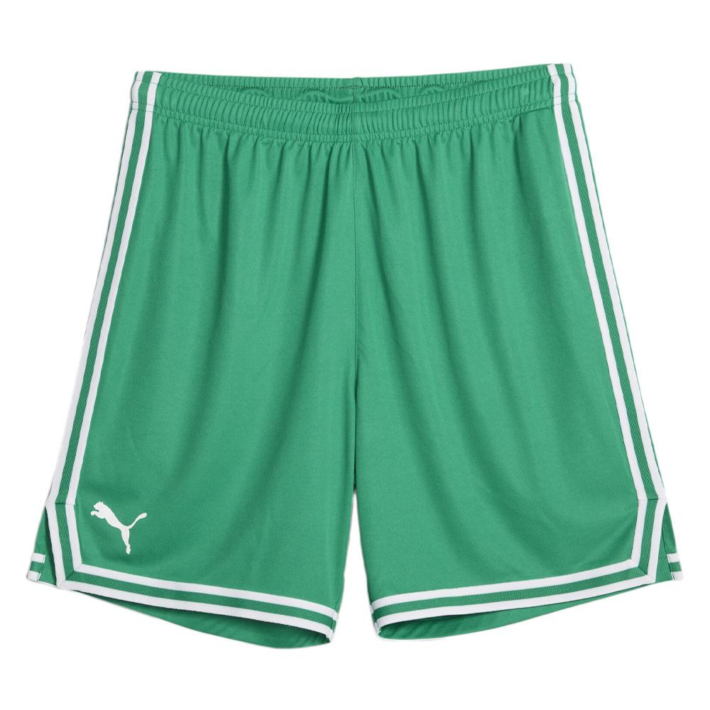 Pantalón corto de baloncesto para hombre Puma Hoops Team Game Short verde barato