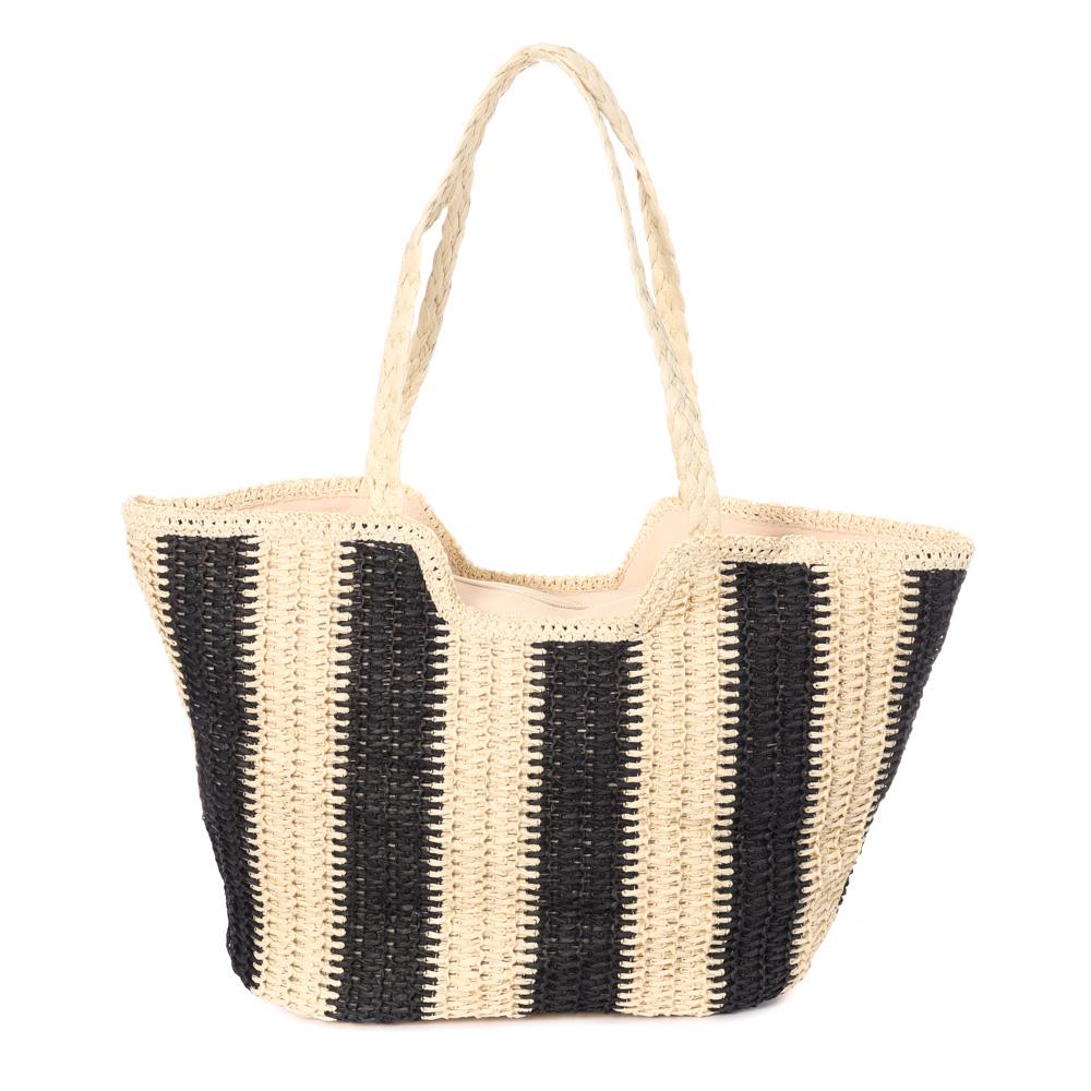 Bolso de playa para mujer Natural/Negro Gérard Pasquier ver 2