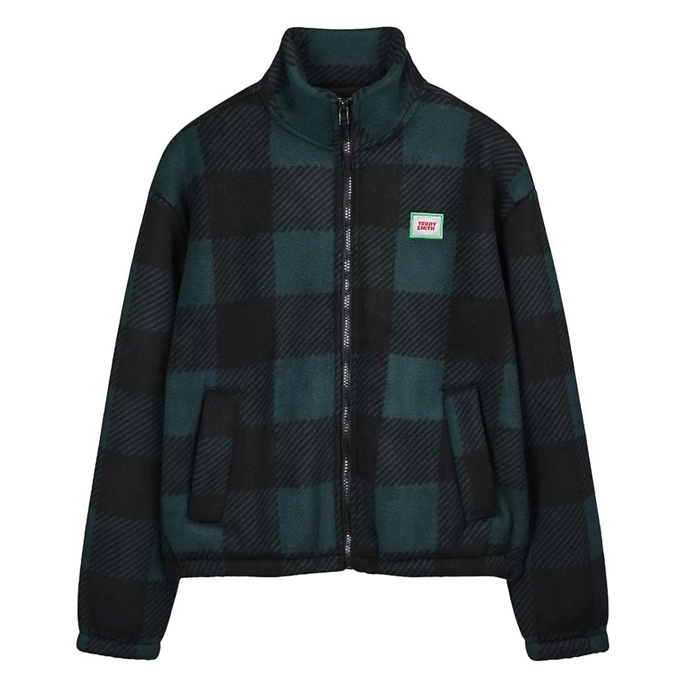 Teddy Smith Charles Boys’ Green/Black Jacket affordable