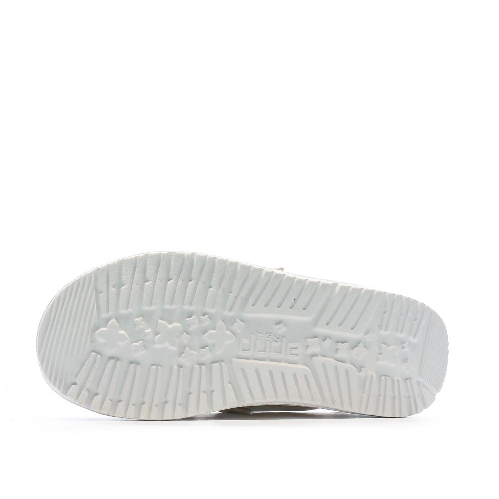 Beige Girl's Shoes Hey Dude Wally Youth Slub Canvas Photo of the Espace des Marques %store% store - view of %key%