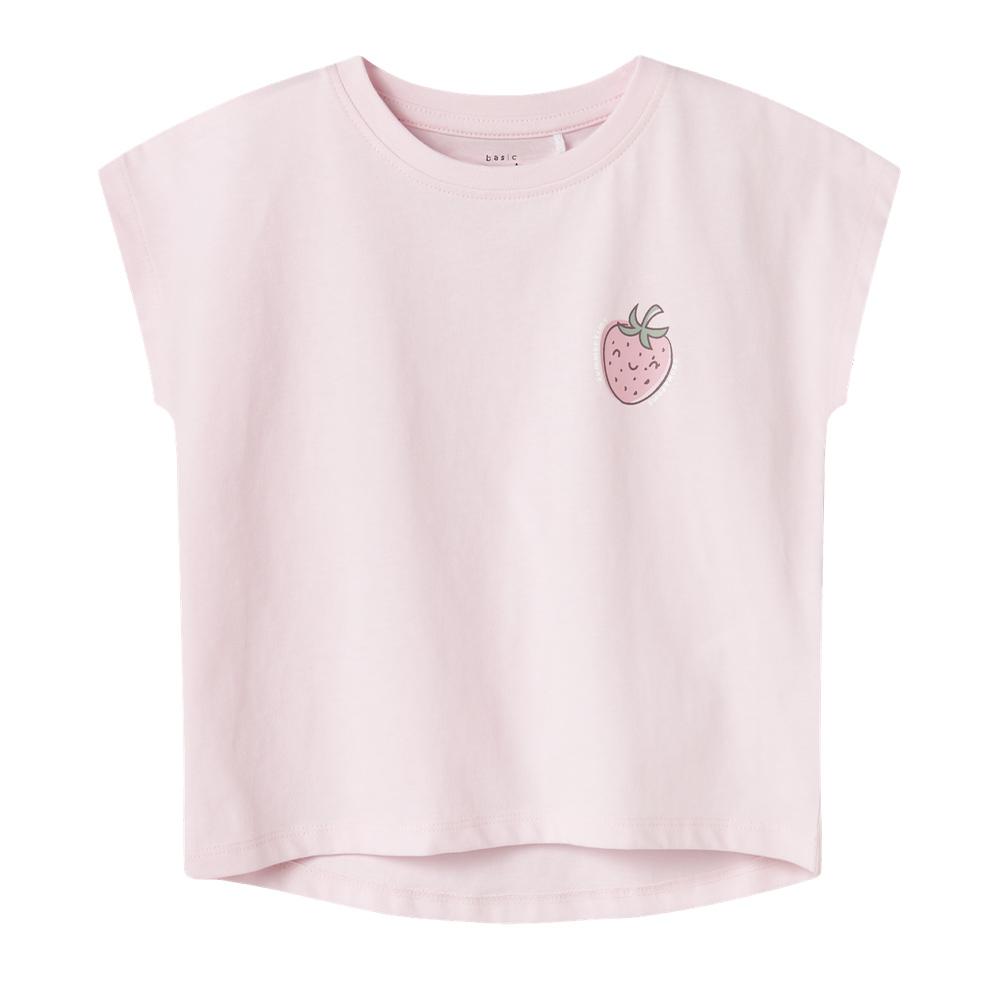 T-Shirt Rose Fille Name it Capsl pas cher
