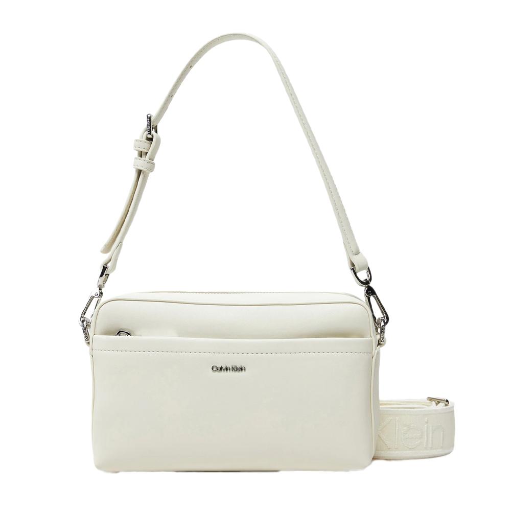 Women's Ecru Handbag Calvin Klein Jeans Ck Must Convertible affordable