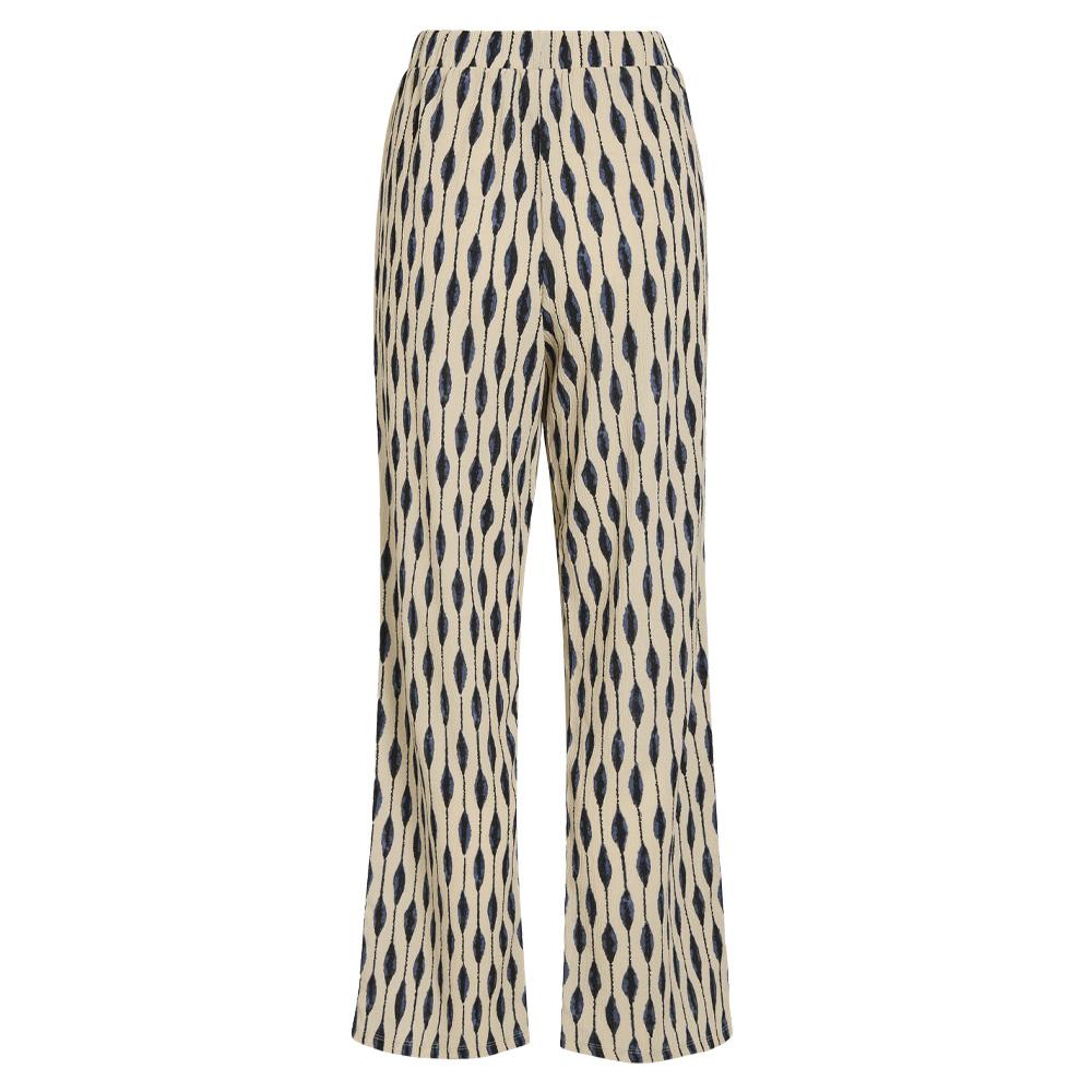 Vila Viadda Women’s Beige/Blue Trousers Photo of the Espace des Marques %store% store - view of %key%
