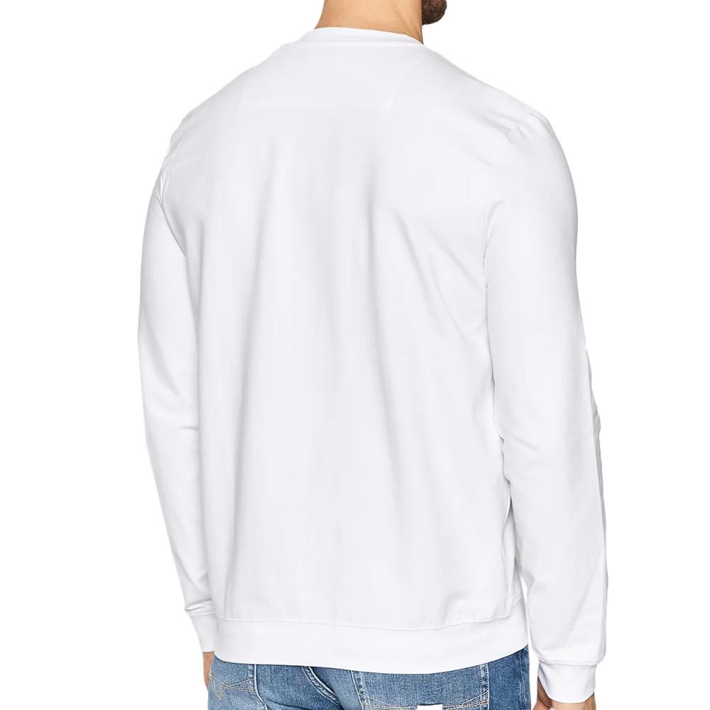 Sudadera Triangle Logo Guess Blanca, Hombre ver 2
