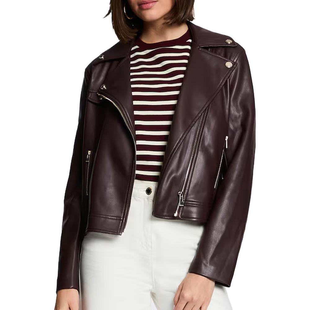 Veste Perfecto Bordeaux Femme Morgan GEFF pas cher