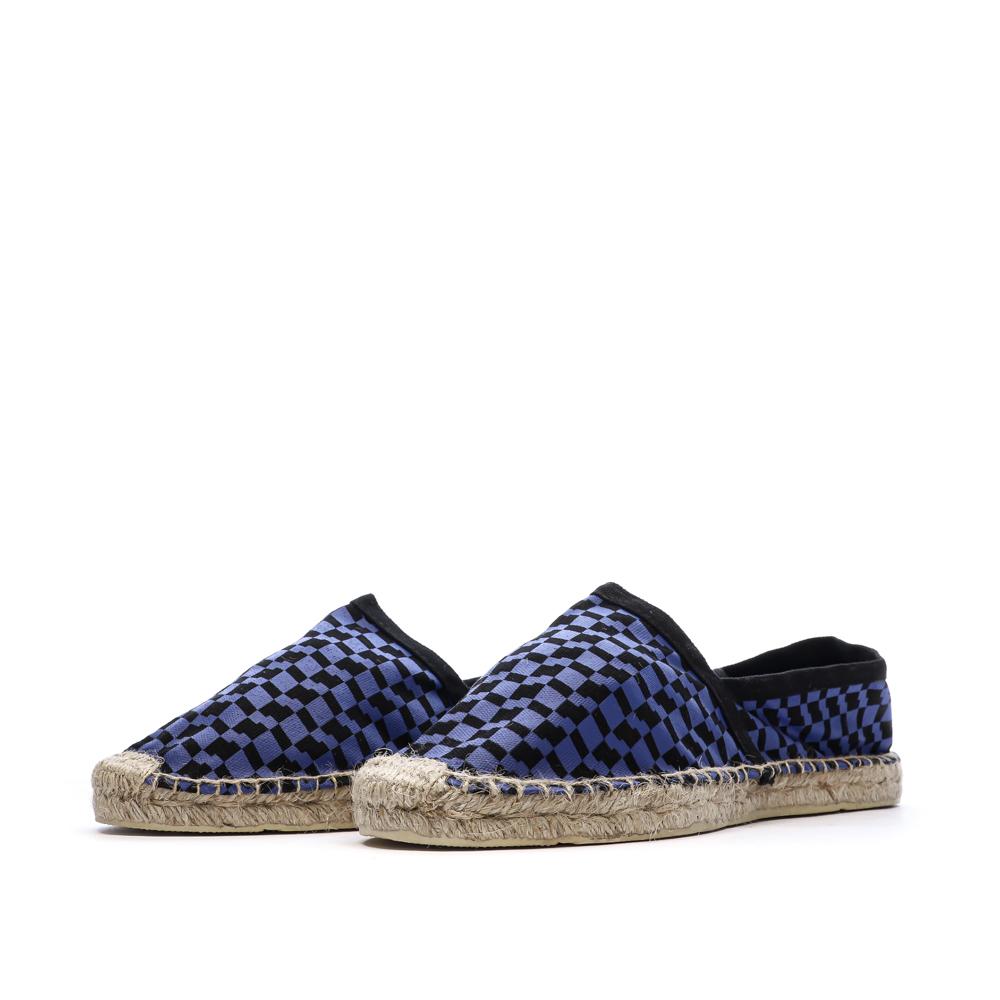 Ushuaia Dimitri Men’s Blue/Black Damier Espadrilles Photo of the Espace des Marques %store% store - view of %key%