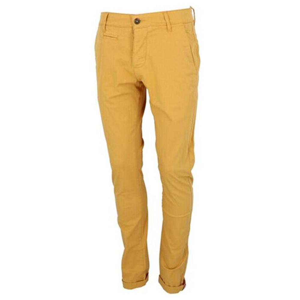Chino Jaune Moutarde Homme La Maison Blaggio Tenali pas cher