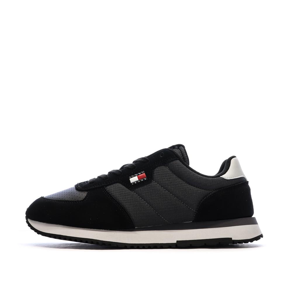 Baskets Noir Homme Tommy Hilfiger Runner Flag pas cher