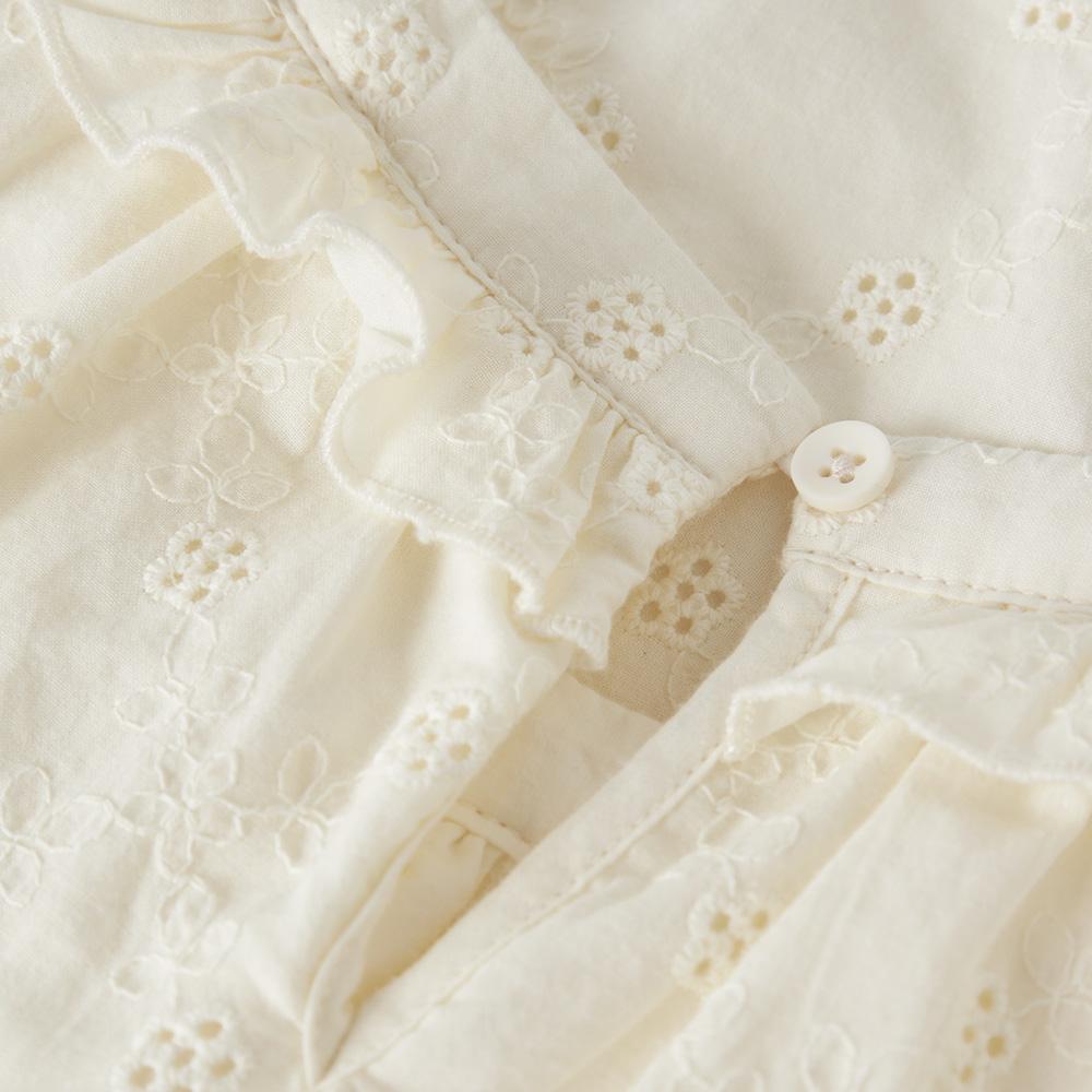 Blusa blanca para niña Lil' Atelier Hosa Loose ver 3