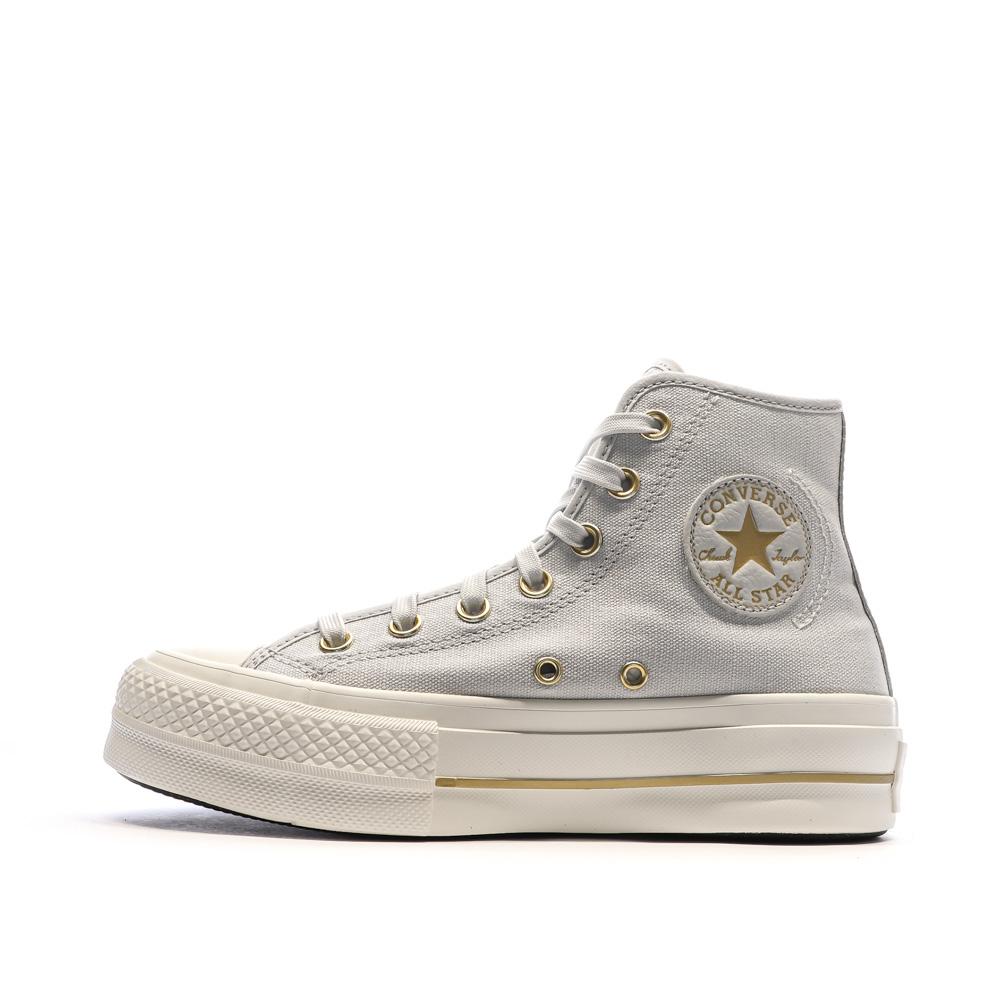 Women's Sky Blue Sneakers Converse Lift Platform Tailored Lines affordable