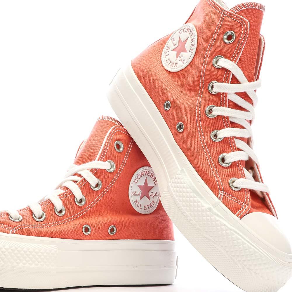 Naranja Mujer Zapatillas Converse Chuck Taylor All Star Lift ver 7