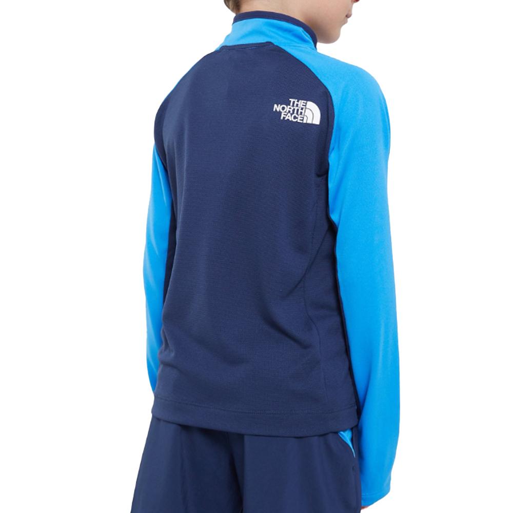 Sweat Bleu Garçon The North Face Perf 1/4 Zip vue 2