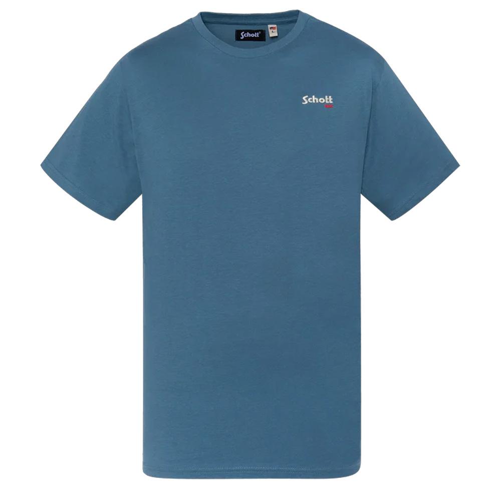 T-Shirt Blau Herren Schott Brode günstig