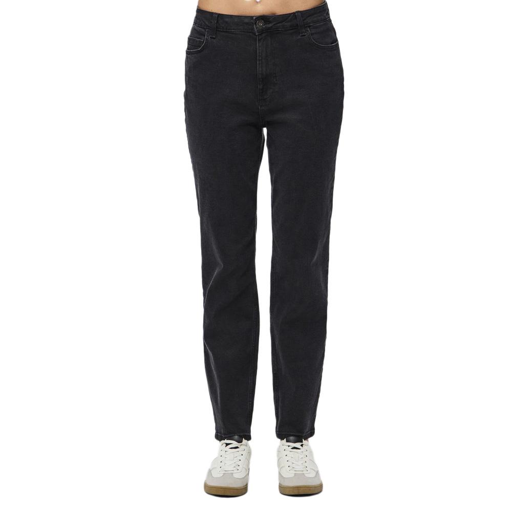 Jean Mom Noir Femme Pieces Kesia pas cher