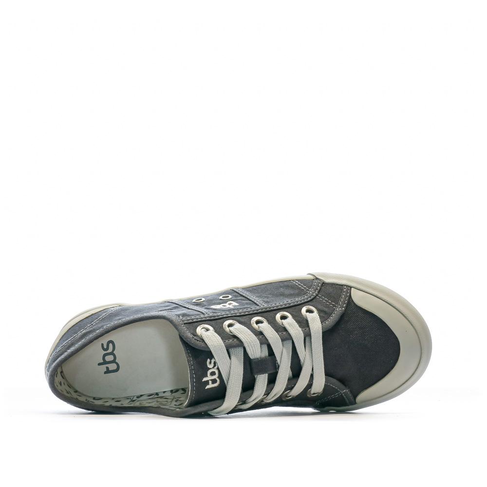 Graue Leinensneaker Frau TBS Opiace Ansicht 4