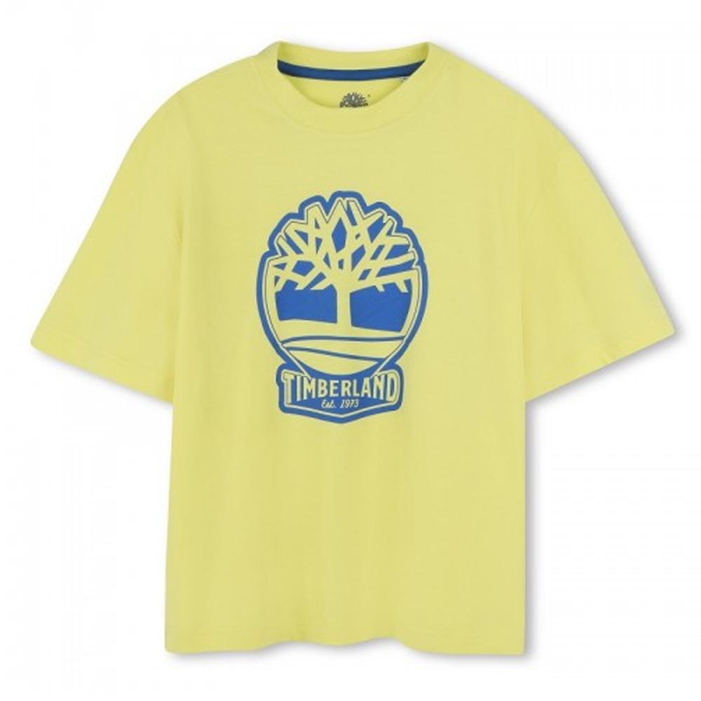T-Shirt Jaune Garçon Timberland T60422 1 pas cher