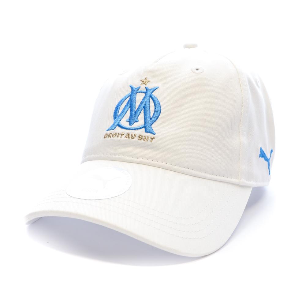 Puma Olympique de Marseille Kappe, weiß/blau, für Erwachsene günstig