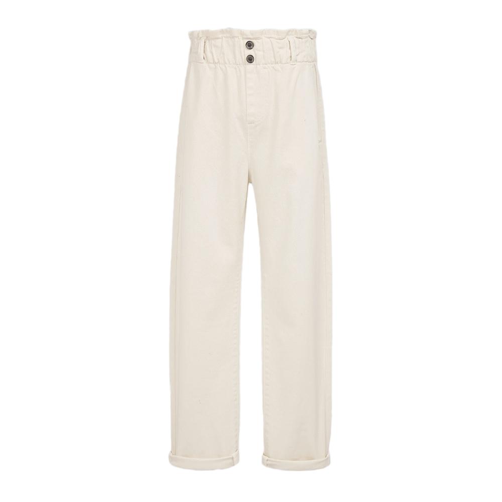 Jean Blanc Fille Teddy Smith Paperbag pas cher