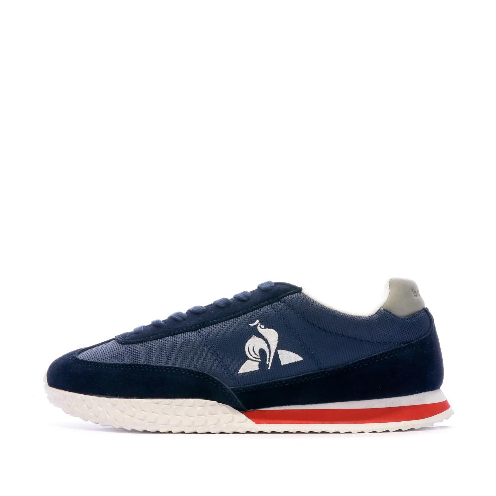 Men's navy Le Coq Sportif Veloce Tricolore trainers affordable